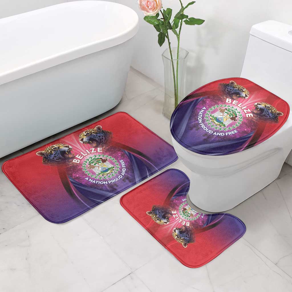 Belize 44th Independence Anniversary Bathroom Set Stronger Together Rising Forever - Wonder Print Shop