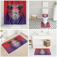 Belize 44th Independence Anniversary Bathroom Set Stronger Together Rising Forever - Wonder Print Shop