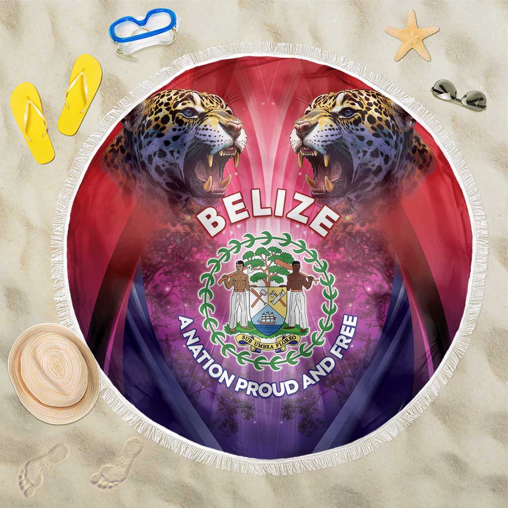 Belize 44th Independence Anniversary Beach Blanket Stronger Together Rising Forever - Wonder Print Shop