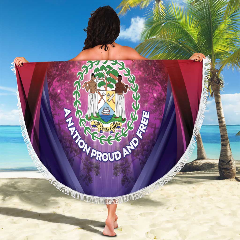 Belize 44th Independence Anniversary Beach Blanket Stronger Together Rising Forever - Wonder Print Shop