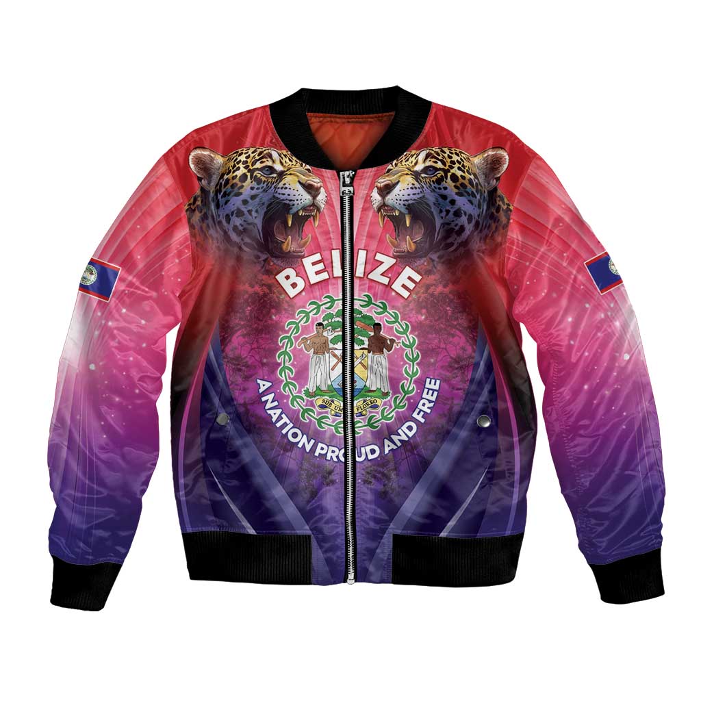 Belize 44th Independence Anniversary Bomber Jacket Stronger Together Rising Forever - Wonder Print Shop