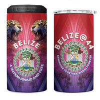 Belize 44th Independence Anniversary 4 in 1 Can Cooler Tumbler Stronger Together Rising Forever - Wonder Print Shop