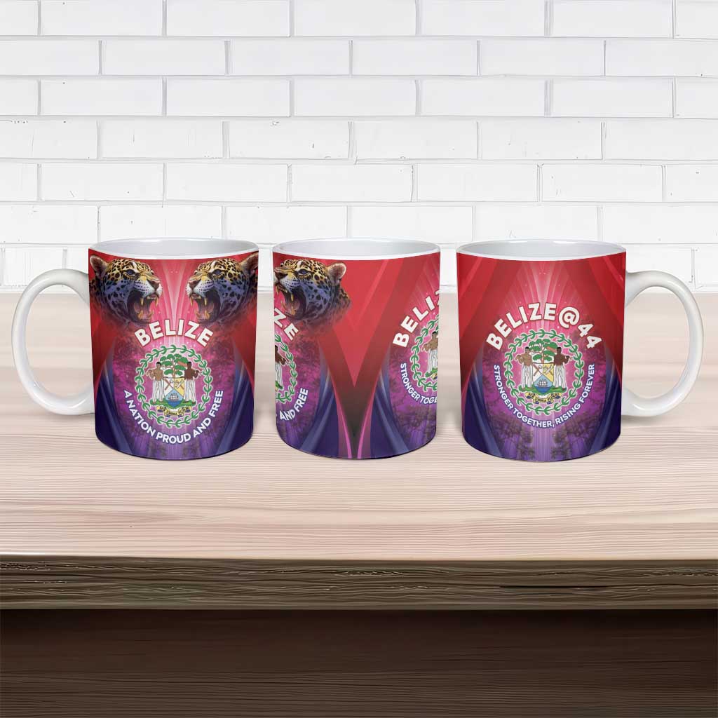 Belize 44th Independence Anniversary Ceramic Mug Stronger Together Rising Forever - Wonder Print Shop