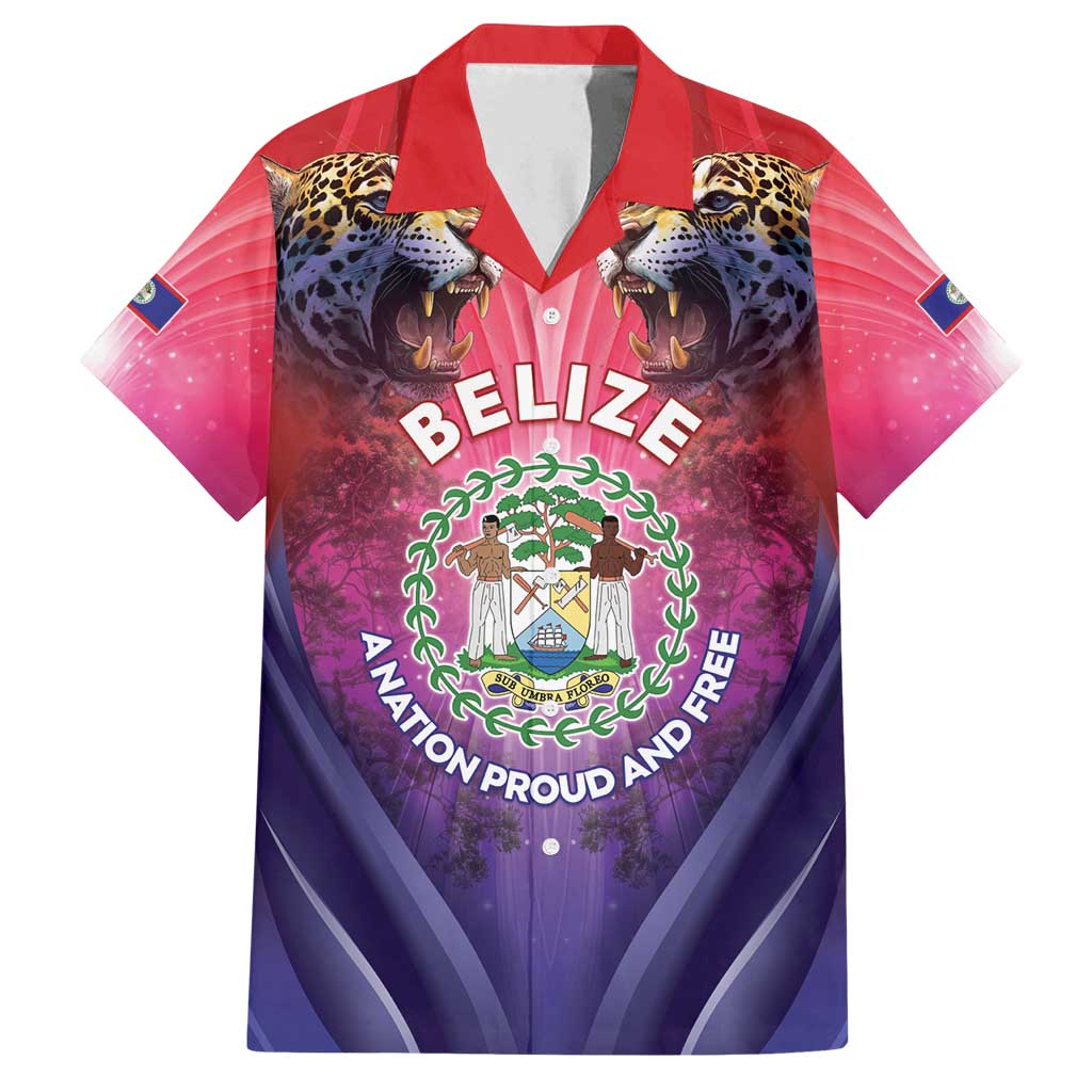 Belize 44th Independence Anniversary Family Matching Long Sleeve Bodycon Dress and Hawaiian Shirt Stronger Together Rising Forever - Wonder Print Shop