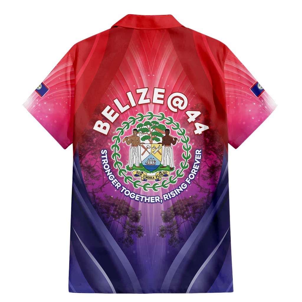 Belize 44th Independence Anniversary Family Matching Mermaid Dress and Hawaiian Shirt Stronger Together Rising Forever - Wonder Print Shop