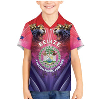 Belize 44th Independence Anniversary Family Matching Mermaid Dress and Hawaiian Shirt Stronger Together Rising Forever - Wonder Print Shop