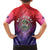 Belize 44th Independence Anniversary Family Matching Off The Shoulder Long Sleeve Dress and Hawaiian Shirt Stronger Together Rising Forever - Wonder Print Shop