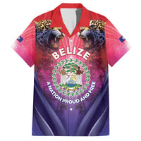 Belize 44th Independence Anniversary Family Matching Off The Shoulder Long Sleeve Dress and Hawaiian Shirt Stronger Together Rising Forever - Wonder Print Shop