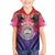Belize 44th Independence Anniversary Family Matching Off The Shoulder Long Sleeve Dress and Hawaiian Shirt Stronger Together Rising Forever - Wonder Print Shop