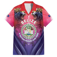 Belize 44th Independence Anniversary Family Matching Off Shoulder Short Dress and Hawaiian Shirt Stronger Together Rising Forever - Wonder Print Shop