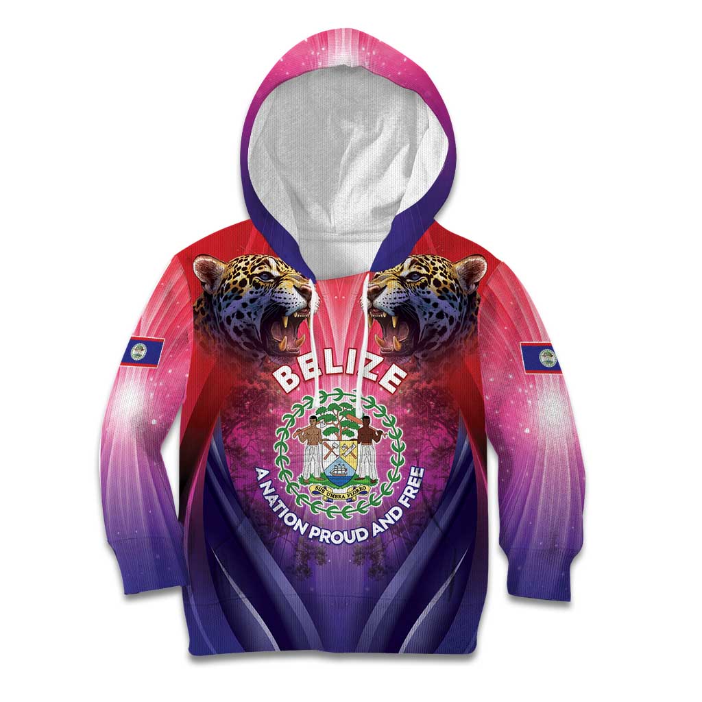 Belize 44th Independence Anniversary Kid Hoodie Stronger Together Rising Forever - Wonder Print Shop