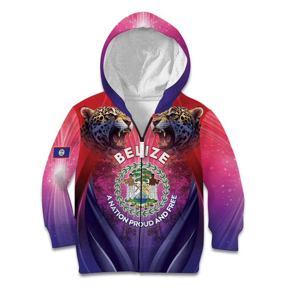 Belize 44th Independence Anniversary Kid Hoodie Stronger Together Rising Forever - Wonder Print Shop