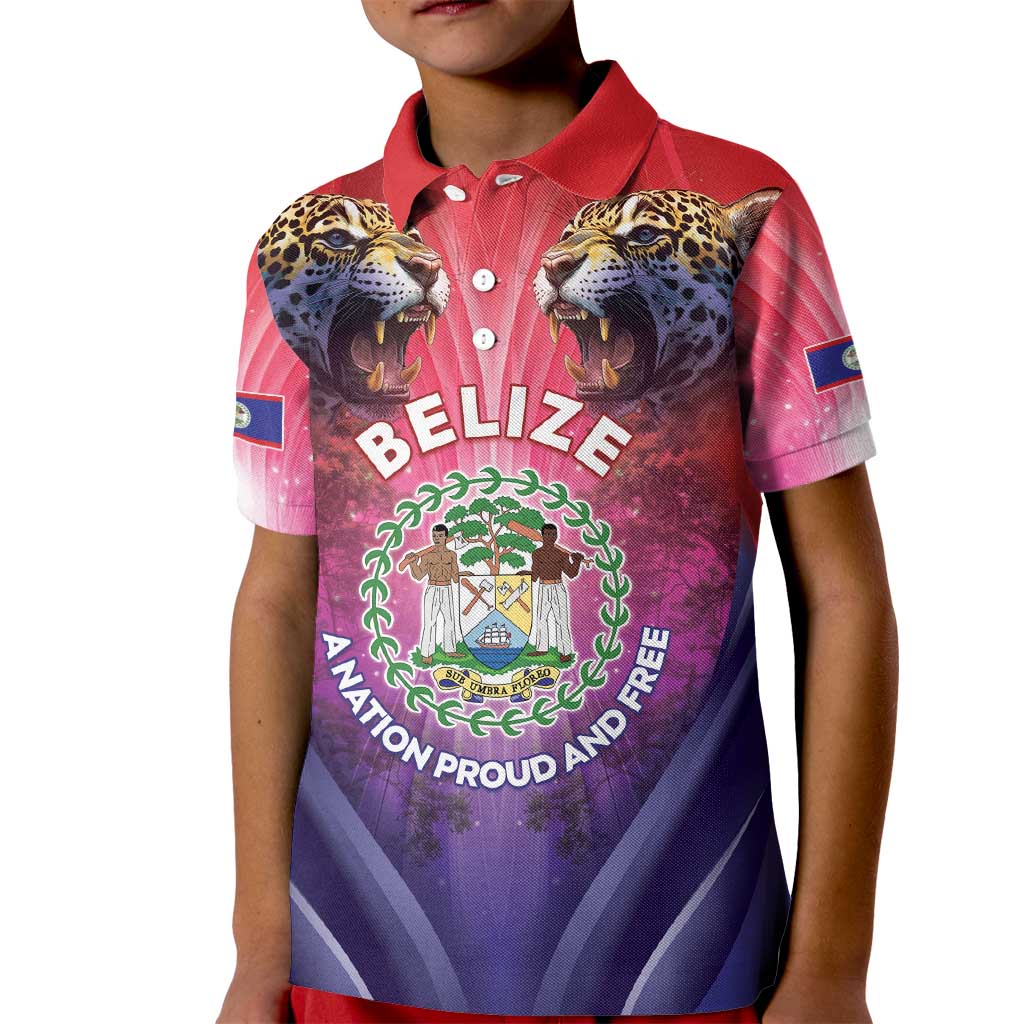 Belize 44th Independence Anniversary Kid Polo Shirt Stronger Together Rising Forever - Wonder Print Shop
