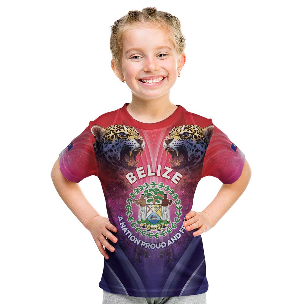 Belize 44th Independence Anniversary Kid T Shirt Stronger Together Rising Forever - Wonder Print Shop