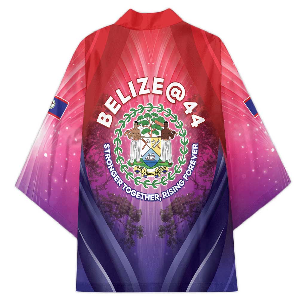 Belize 44th Independence Anniversary Kimono Stronger Together Rising Forever - Wonder Print Shop