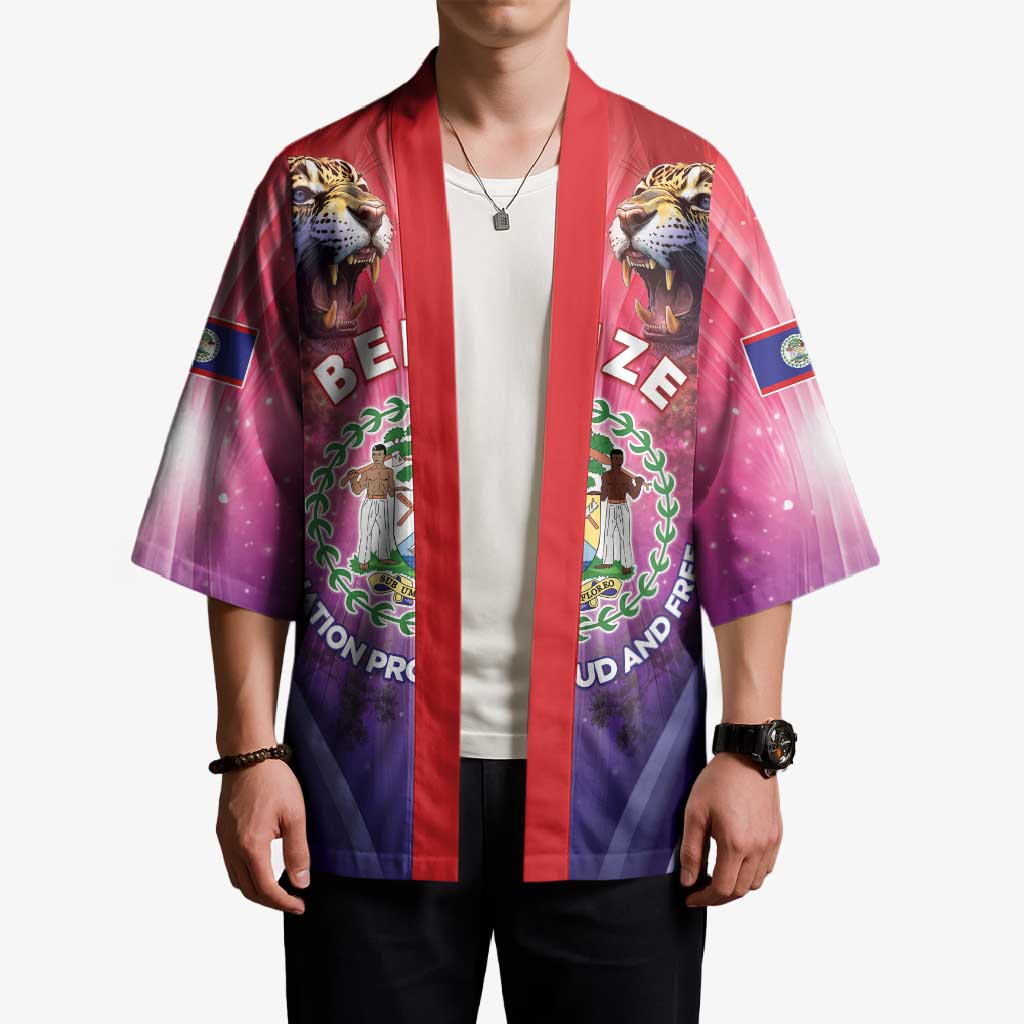 Belize 44th Independence Anniversary Kimono Stronger Together Rising Forever - Wonder Print Shop