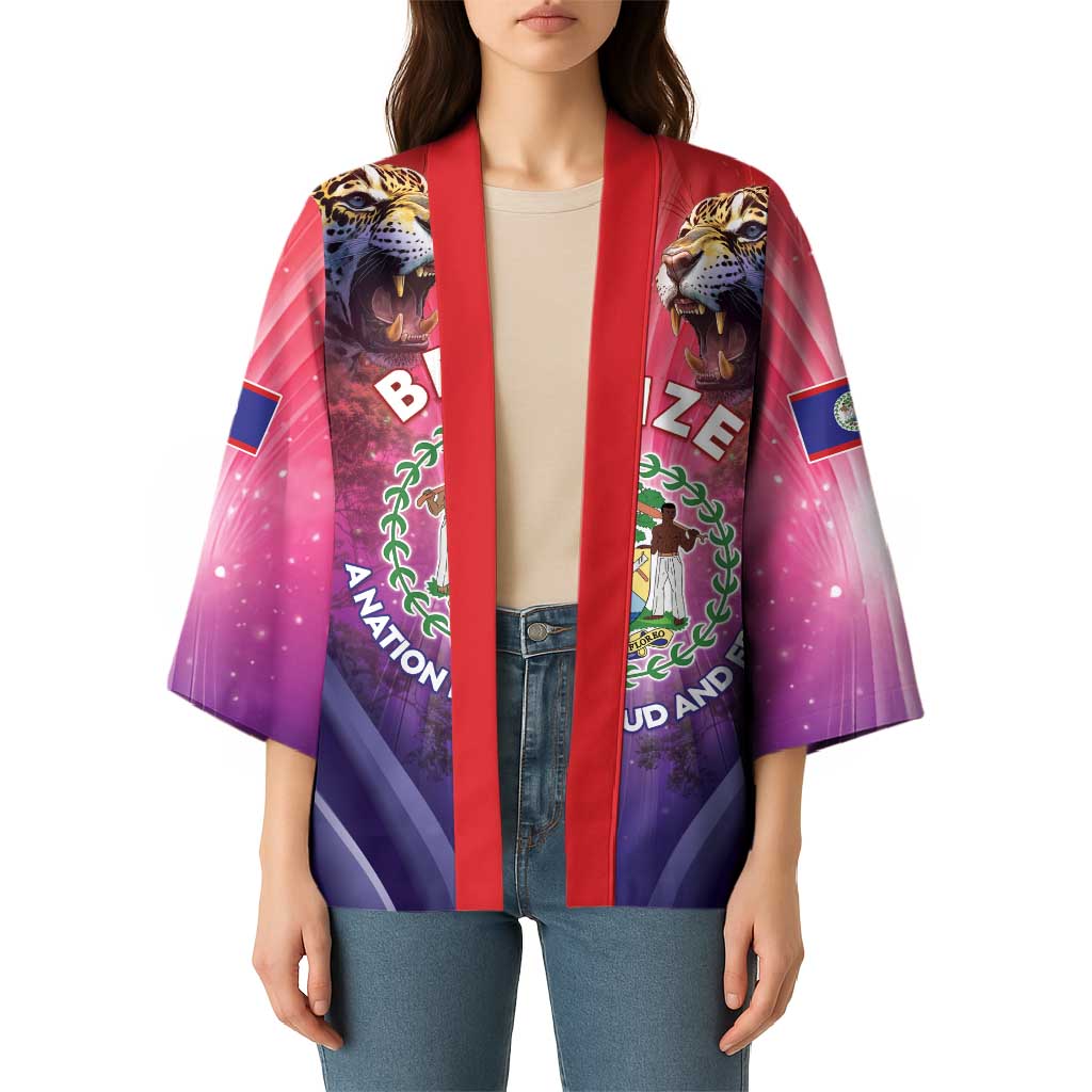 Belize 44th Independence Anniversary Kimono Stronger Together Rising Forever - Wonder Print Shop