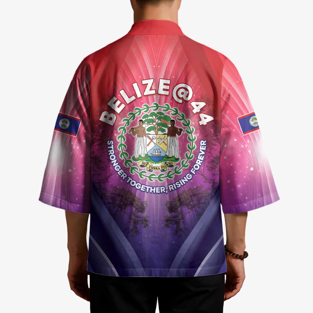 Belize 44th Independence Anniversary Kimono Stronger Together Rising Forever - Wonder Print Shop