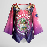 Belize 44th Independence Anniversary Kimono Sleeve Blouse Stronger Together Rising Forever - Wonder Print Shop
