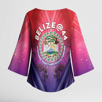 Belize 44th Independence Anniversary Kimono Sleeve Blouse Stronger Together Rising Forever - Wonder Print Shop