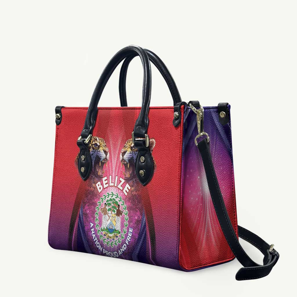 Belize 44th Independence Anniversary Leather Bag Stronger Together Rising Forever - Wonder Print Shop