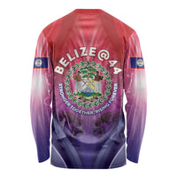Belize 44th Independence Anniversary Long Sleeve Shirt Stronger Together Rising Forever - Wonder Print Shop