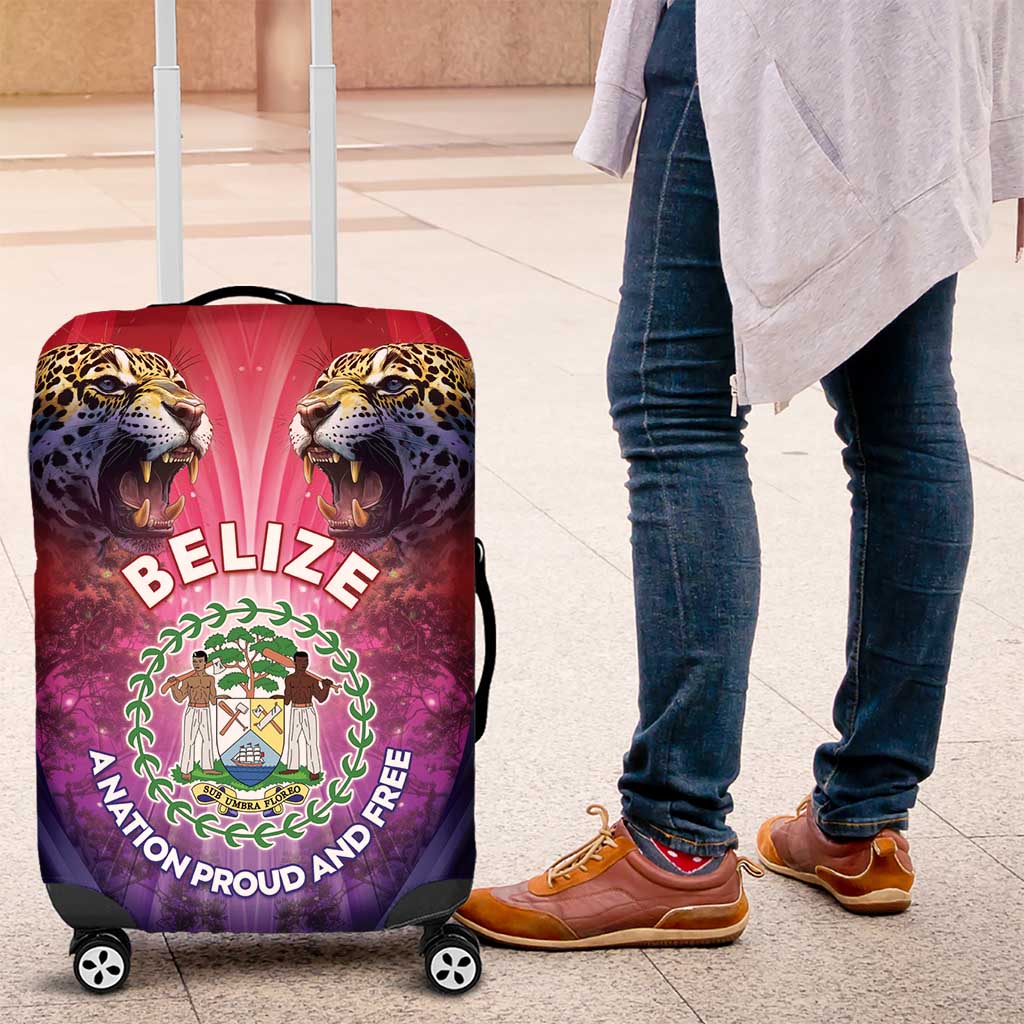 Belize 44th Independence Anniversary Luggage Cover Stronger Together Rising Forever - Wonder Print Shop