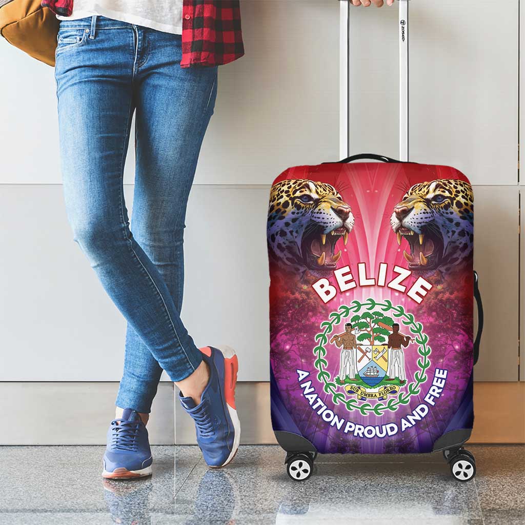 Belize 44th Independence Anniversary Luggage Cover Stronger Together Rising Forever - Wonder Print Shop