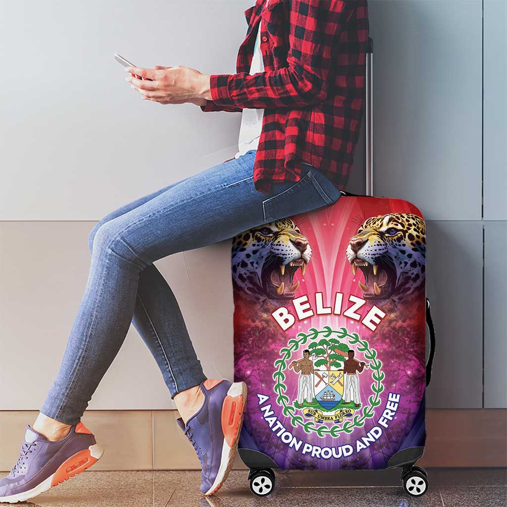 Belize 44th Independence Anniversary Luggage Cover Stronger Together Rising Forever - Wonder Print Shop