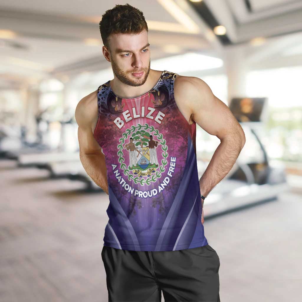 Belize 44th Independence Anniversary Men Tank Top Stronger Together Rising Forever - Wonder Print Shop