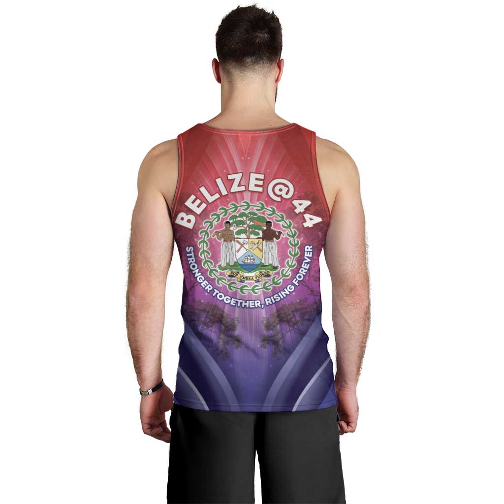 Belize 44th Independence Anniversary Men Tank Top Stronger Together Rising Forever - Wonder Print Shop