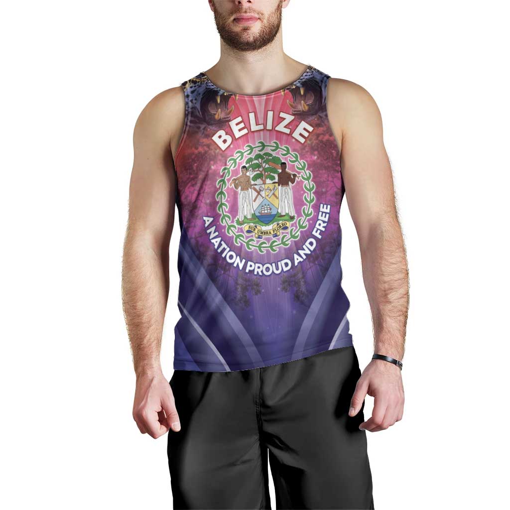 Belize 44th Independence Anniversary Men Tank Top Stronger Together Rising Forever - Wonder Print Shop