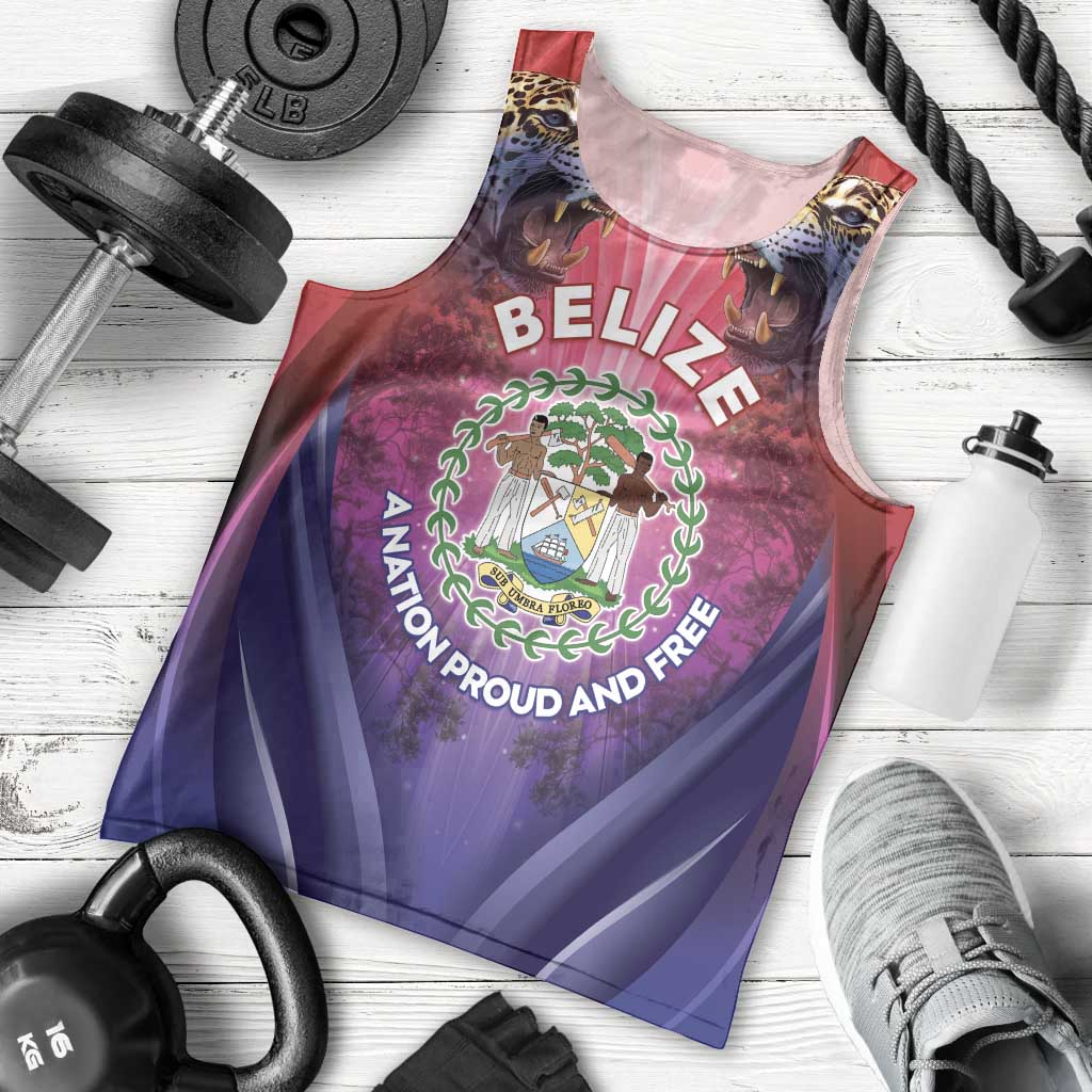 Belize 44th Independence Anniversary Men Tank Top Stronger Together Rising Forever - Wonder Print Shop