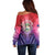 Belize 44th Independence Anniversary Off Shoulder Sweater Stronger Together Rising Forever - Wonder Print Shop