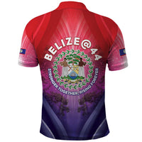 Belize 44th Independence Anniversary Polo Shirt Stronger Together Rising Forever - Wonder Print Shop