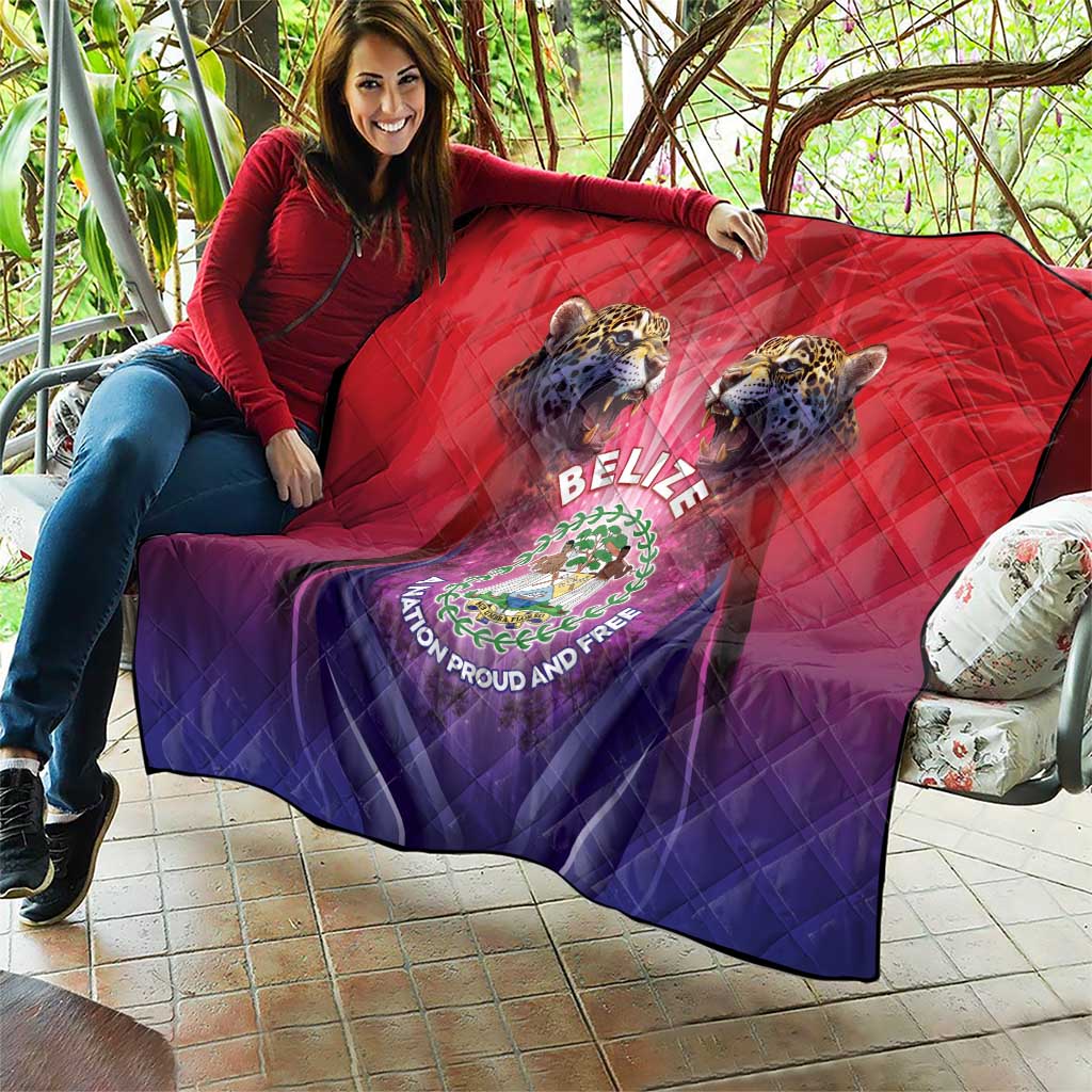 Belize 44th Independence Anniversary Quilt Stronger Together Rising Forever - Wonder Print Shop