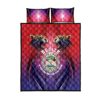 Belize 44th Independence Anniversary Quilt Bed Set Stronger Together Rising Forever - Wonder Print Shop