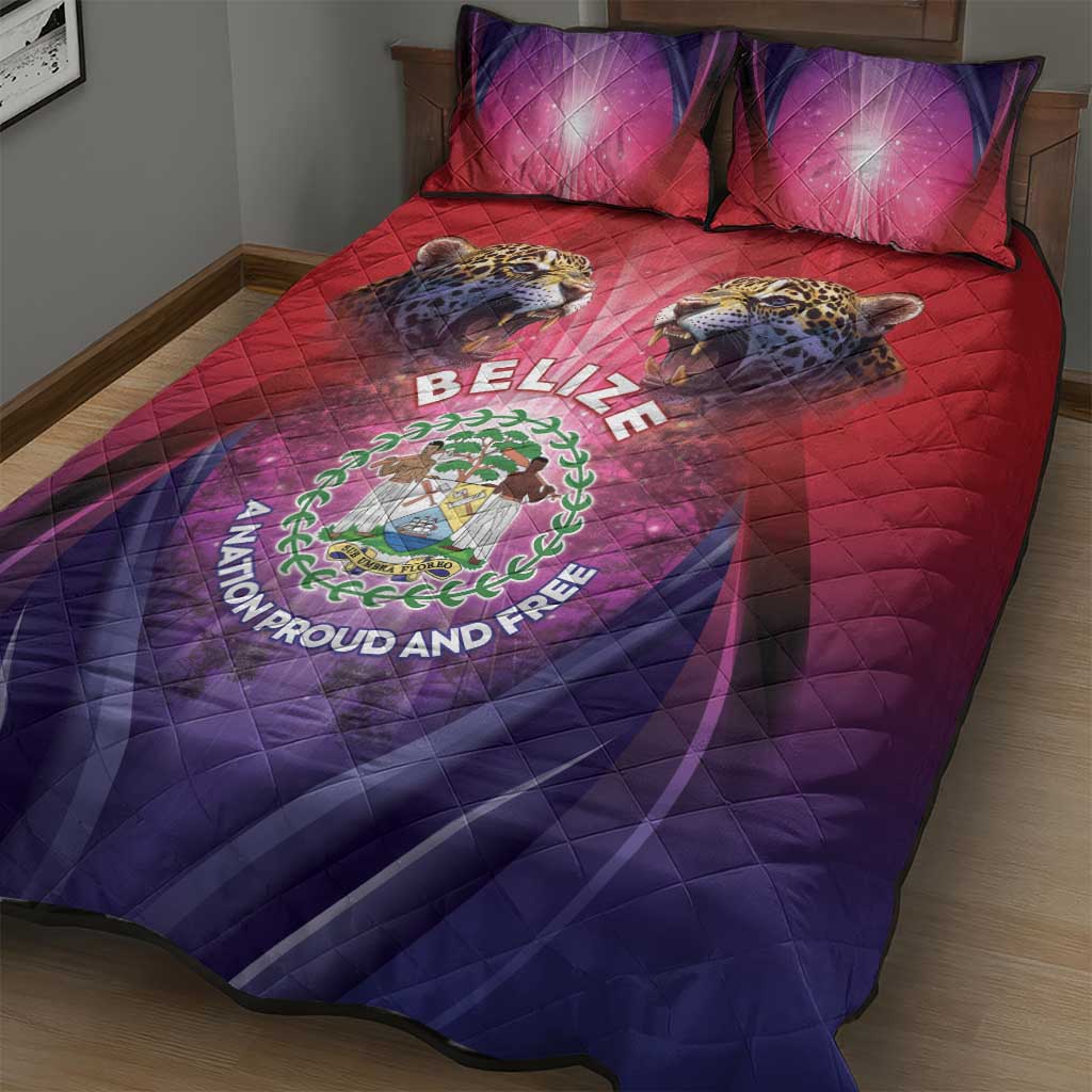 Belize 44th Independence Anniversary Quilt Bed Set Stronger Together Rising Forever - Wonder Print Shop