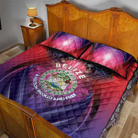 Belize 44th Independence Anniversary Quilt Bed Set Stronger Together Rising Forever - Wonder Print Shop