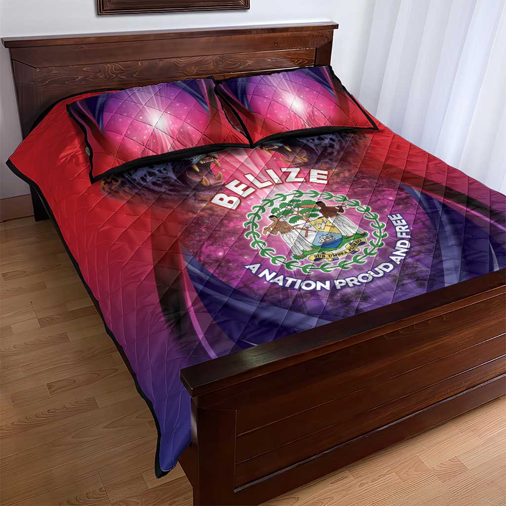 Belize 44th Independence Anniversary Quilt Bed Set Stronger Together Rising Forever - Wonder Print Shop