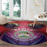 Belize 44th Independence Anniversary Round Carpet Stronger Together Rising Forever - Wonder Print Shop