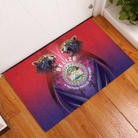Belize 44th Independence Anniversary Rubber Doormat Stronger Together Rising Forever - Wonder Print Shop
