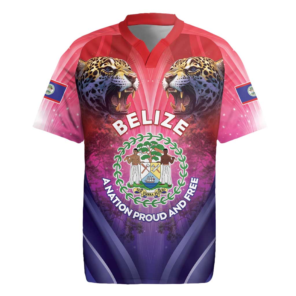 Belize 44th Independence Anniversary Rugby Jersey Stronger Together Rising Forever - Wonder Print Shop