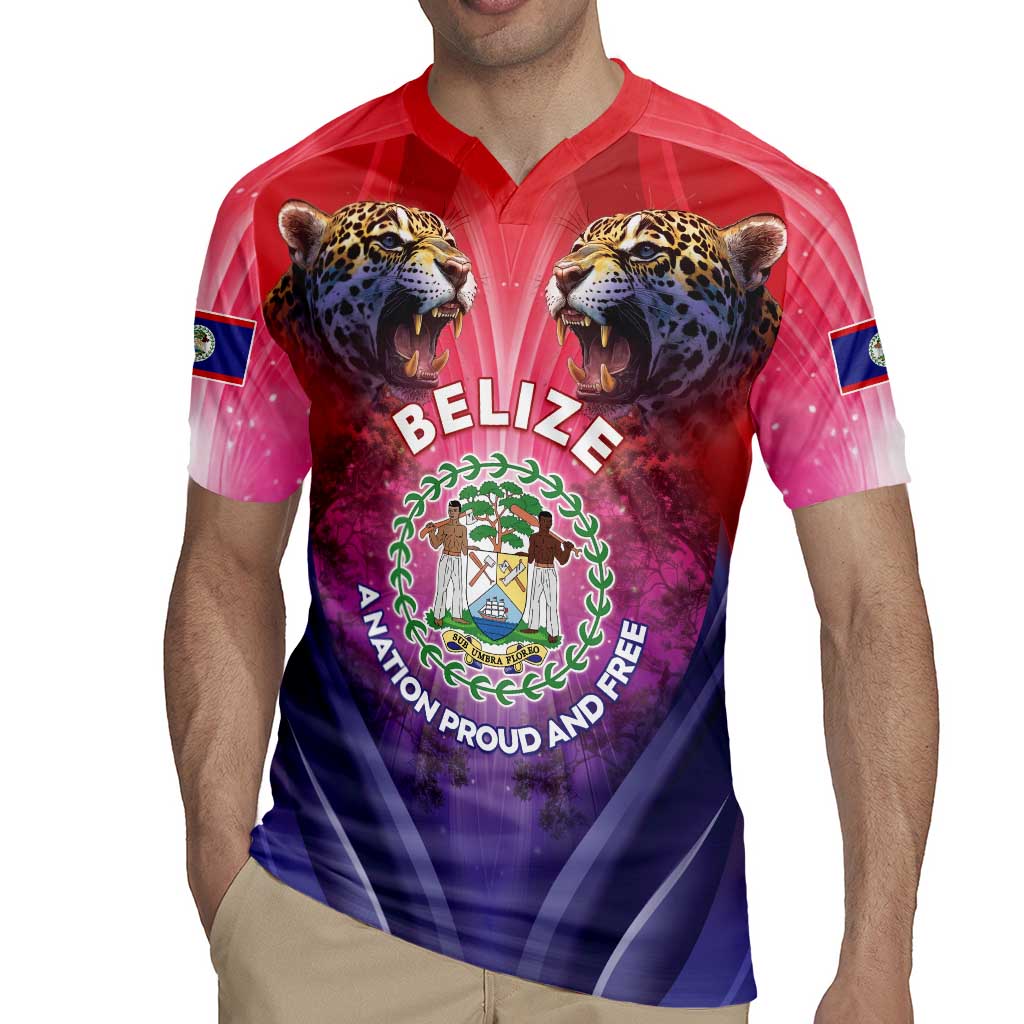 Belize 44th Independence Anniversary Rugby Jersey Stronger Together Rising Forever - Wonder Print Shop
