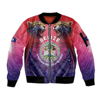Belize 44th Independence Anniversary Sleeve Zip Bomber Jacket Stronger Together Rising Forever - Wonder Print Shop