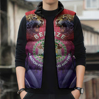 Belize 44th Independence Anniversary Sleeveless Puffer Jacket Stronger Together Rising Forever - Wonder Print Shop