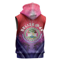 Belize 44th Independence Anniversary Sleeveless Zip Hoodie Stronger Together Rising Forever - Wonder Print Shop