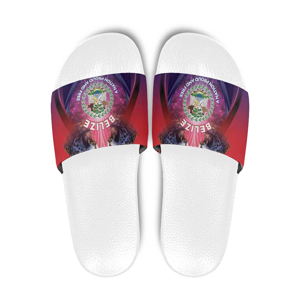 Belize 44th Independence Anniversary Slide Sandals Stronger Together Rising Forever - Wonder Print Shop