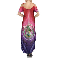 Belize 44th Independence Anniversary Summer Maxi Dress Stronger Together Rising Forever - Wonder Print Shop