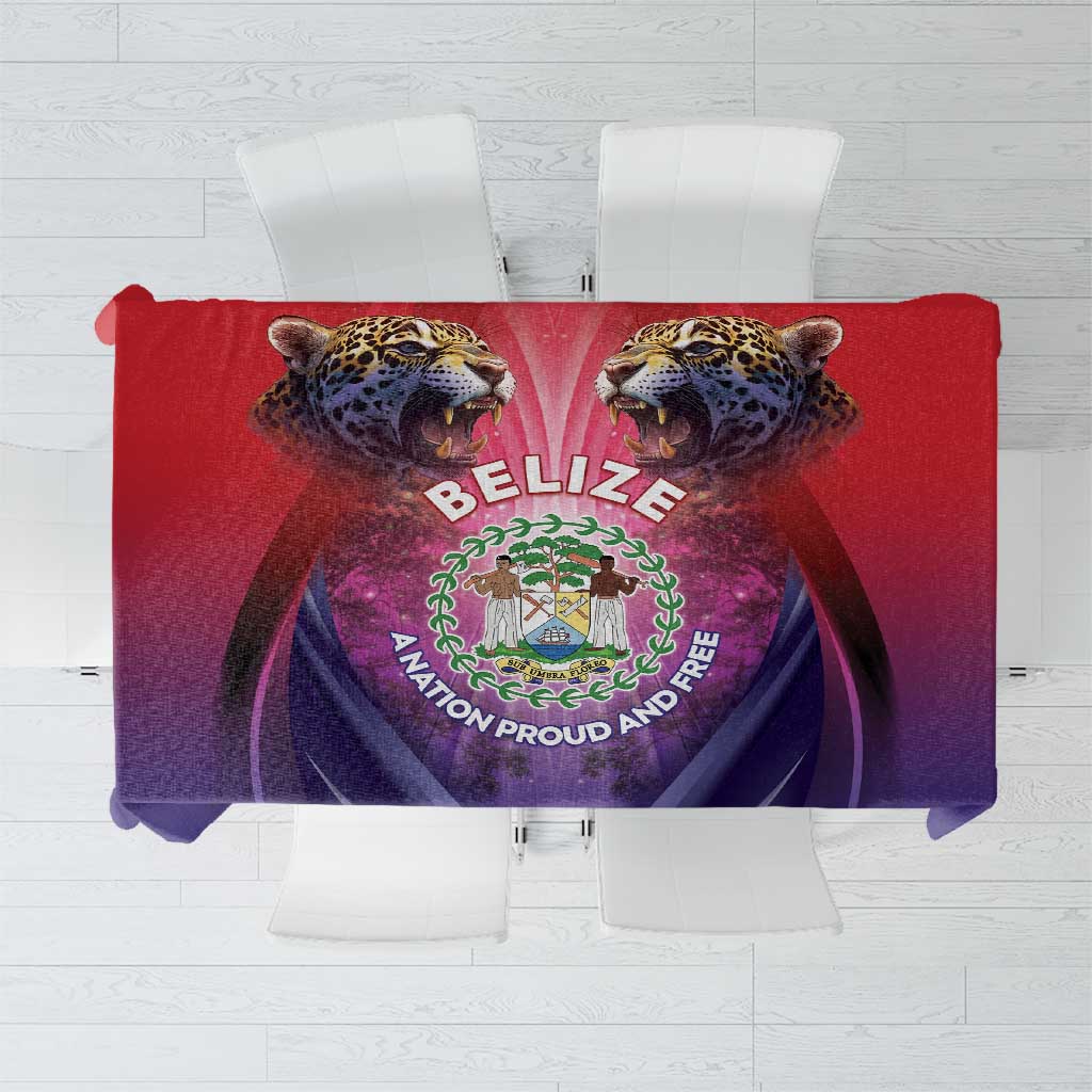 Belize 44th Independence Anniversary Tablecloth Stronger Together Rising Forever - Wonder Print Shop